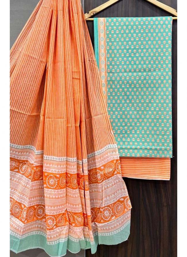 Cotton Multi Colour Casual Wear Printed Salwar Suit